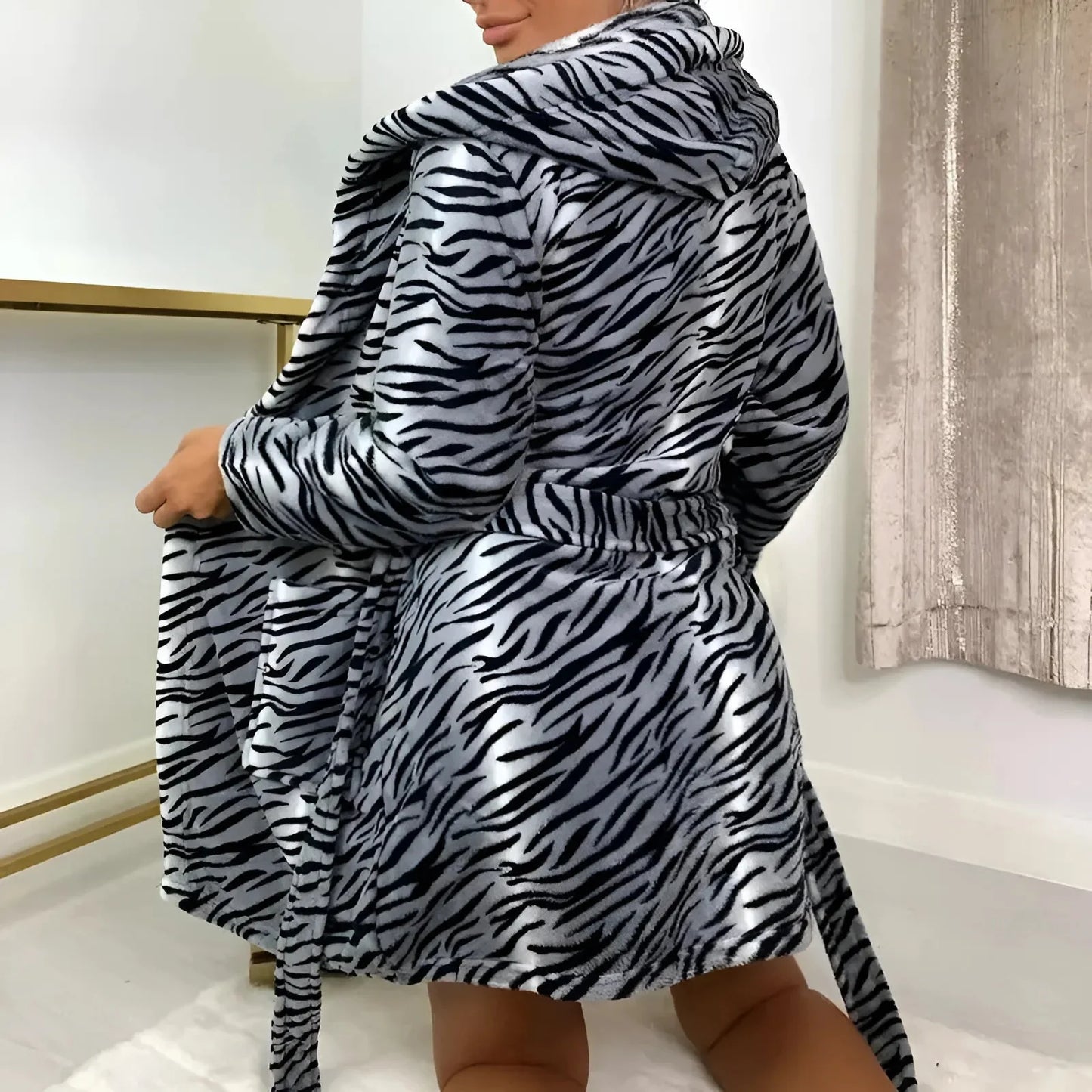 Accappatoio a Stampa Zebra