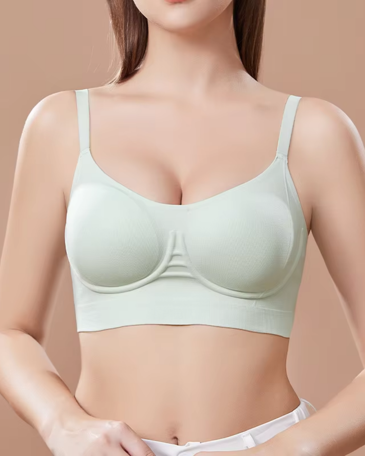 Reggiseno senza cuciture in stile balconcino comodo