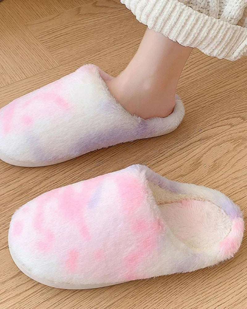 Pantofole pelose Tie Dye