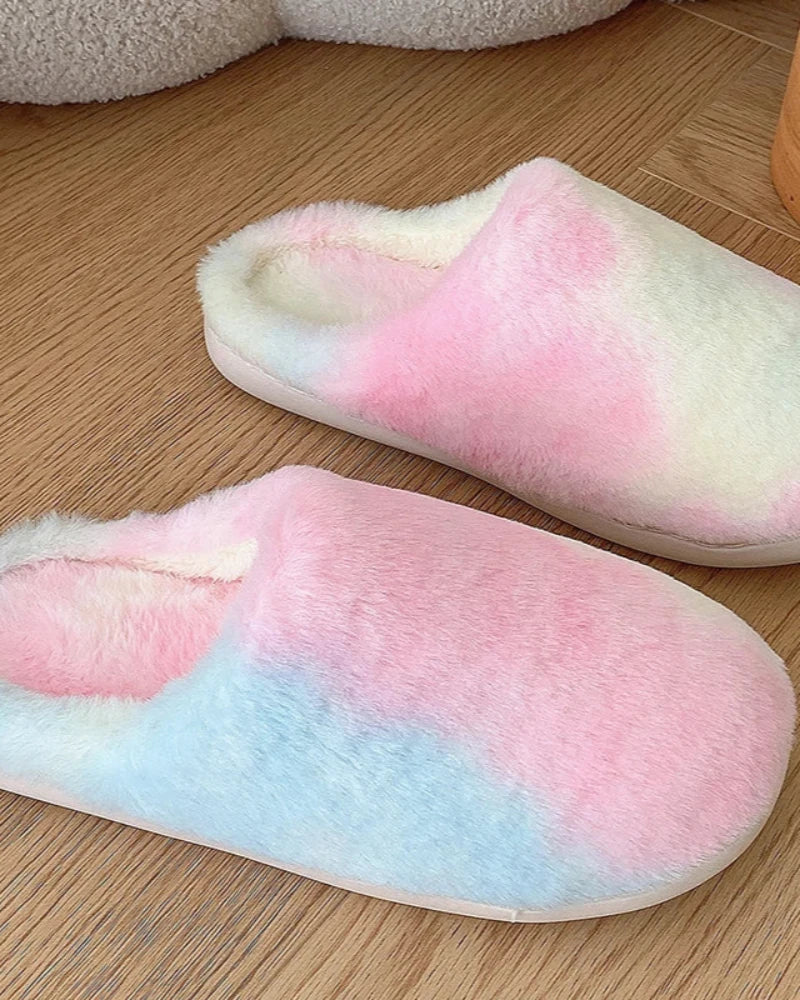 Pantofole pelose Tie Dye