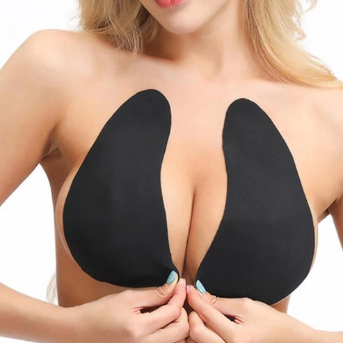 Adesivi rialzanti per il seno in tessuto - nero / s