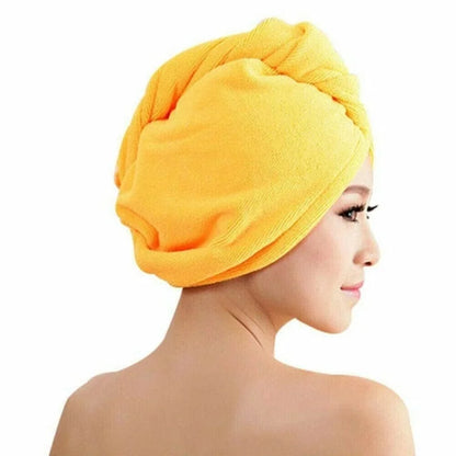 Asciugamano per capelli classico - giallo / universale