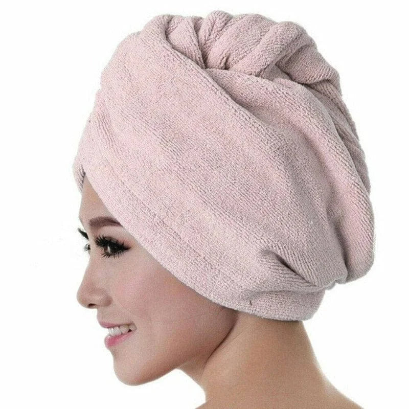 Asciugamano per capelli classico - rosa / universale