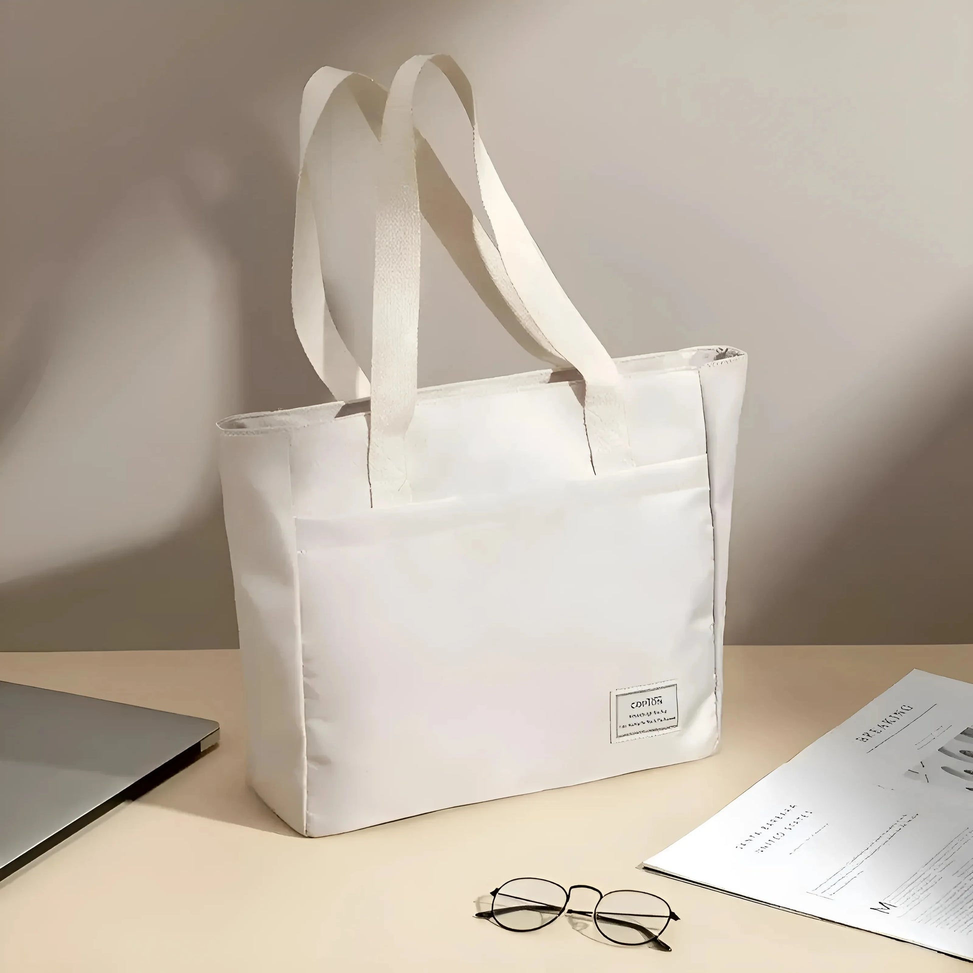 Beige Borsa Sportiva Resistente