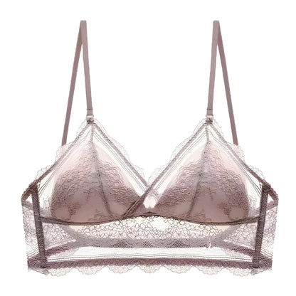 Beige Bralette a schiena bassa