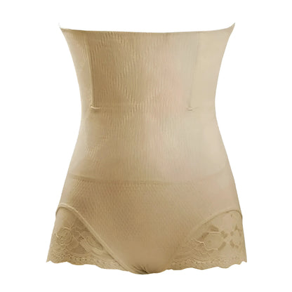 Beige Mutandine Modellanti con Effetto Push-Up