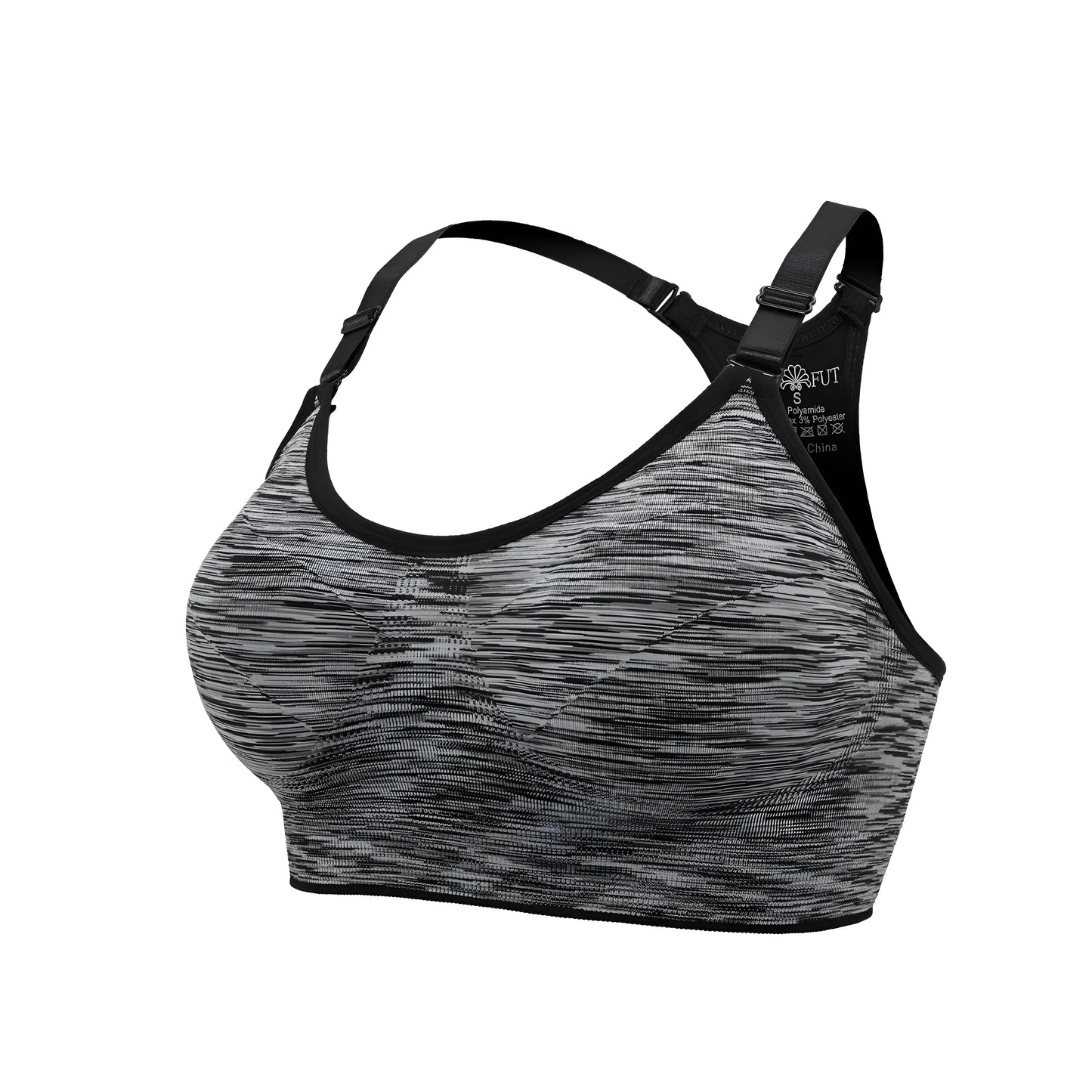 Nero Reggiseno Sportivo Traspirante