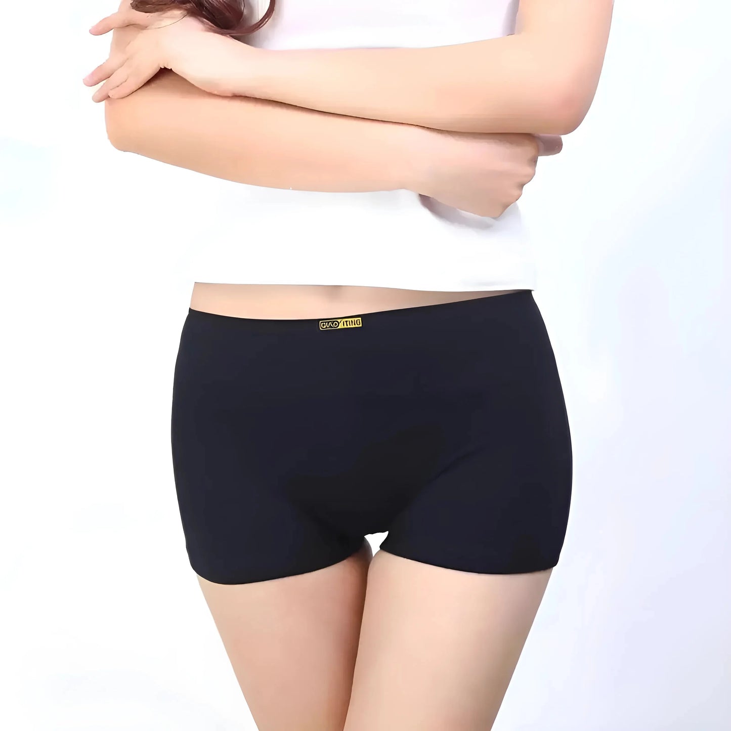 Nero Shorts in Cotone per Donna