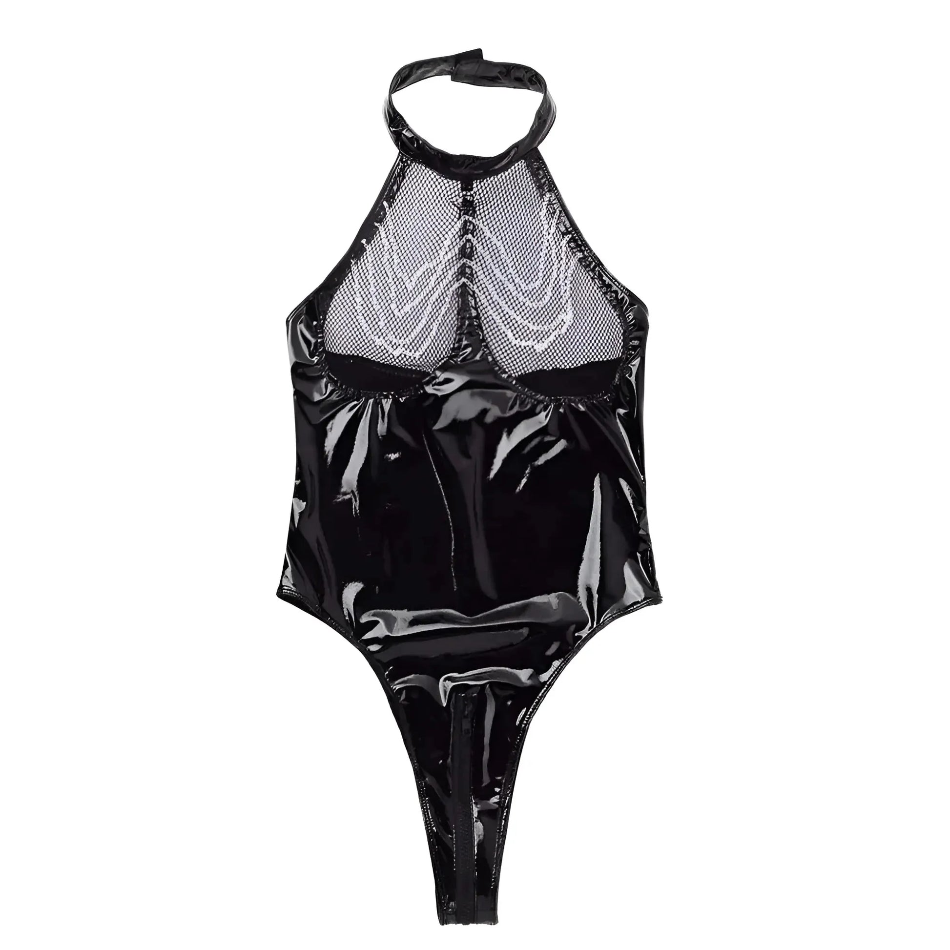 Nero Body in pizzo a rete
