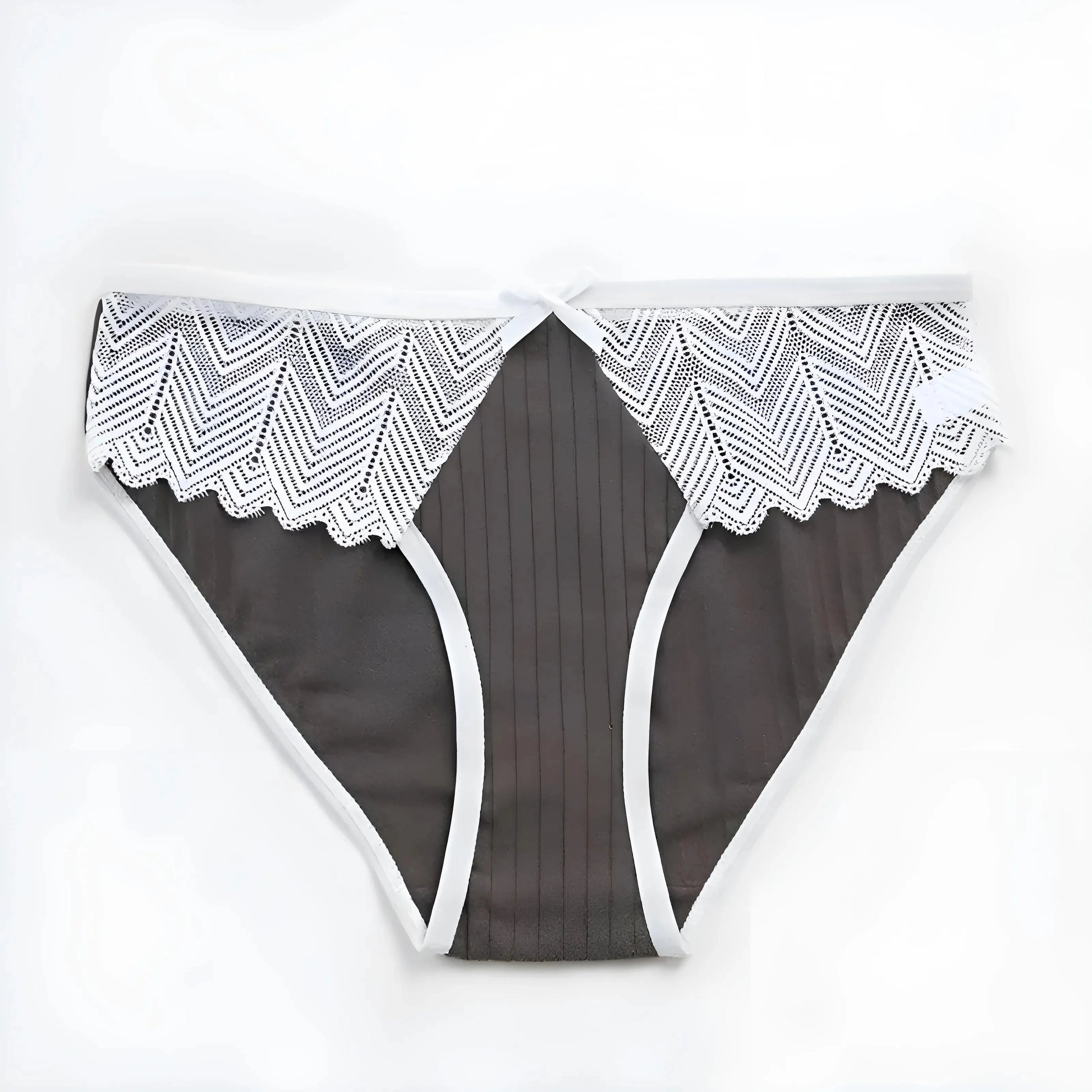 Nero Collant con bordo in pizzo