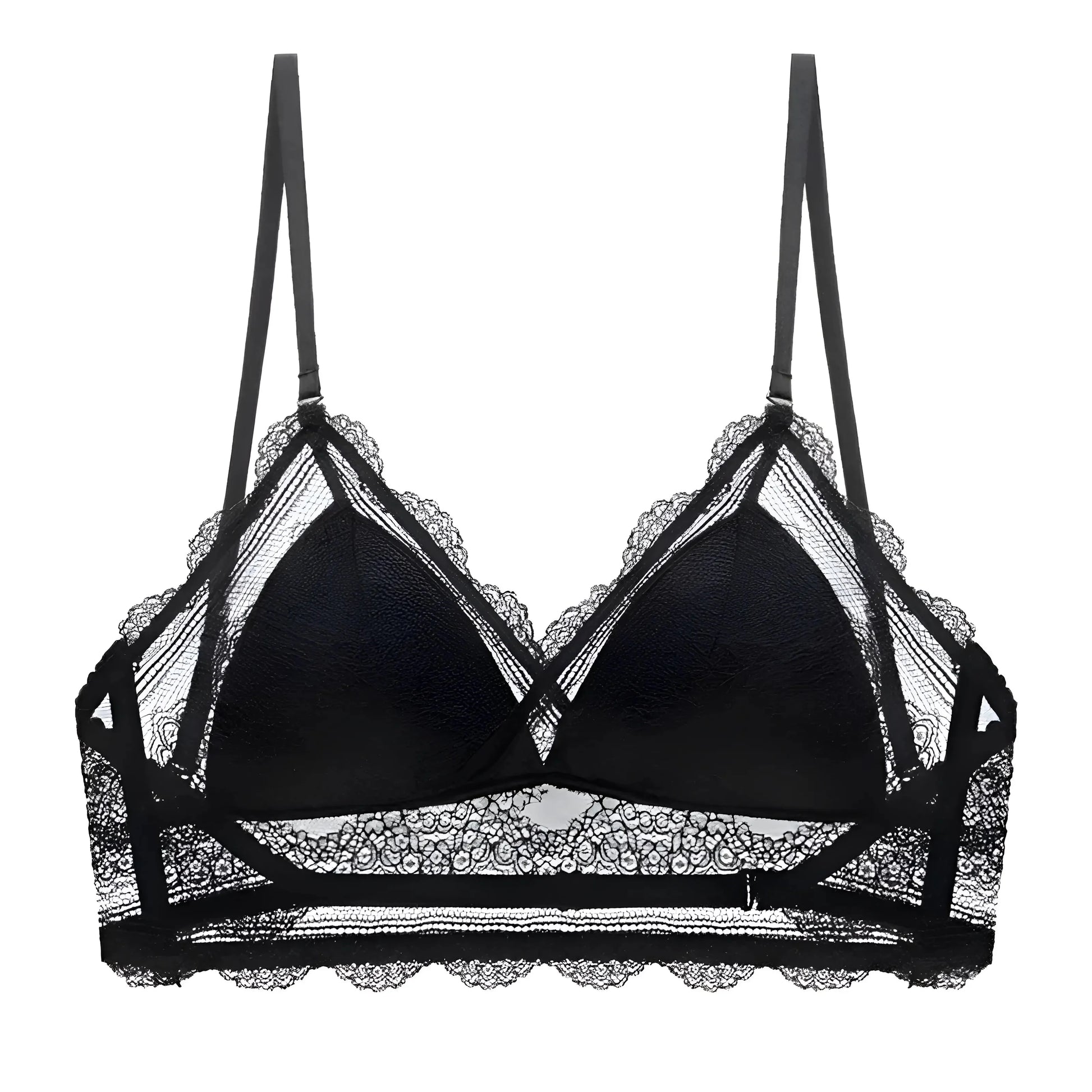 Nero Bralette a schiena bassa