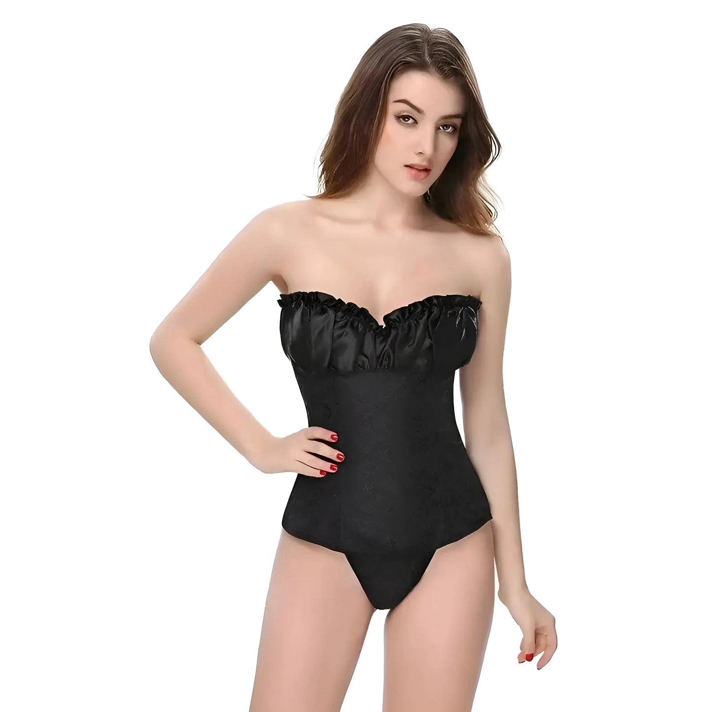 Nero Corsetto da donna con top decorativo