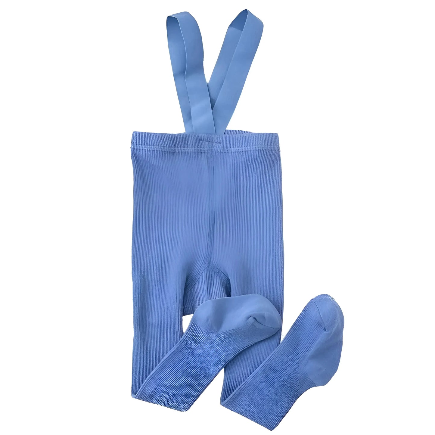 Blu Collant con bretelle per bambini