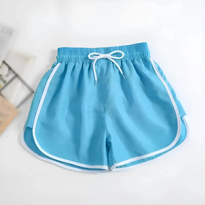 Blu Pantaloni Corti Sportivi Classici