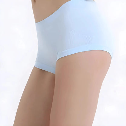 Blu Pantaloni Boxer Classici da Donna