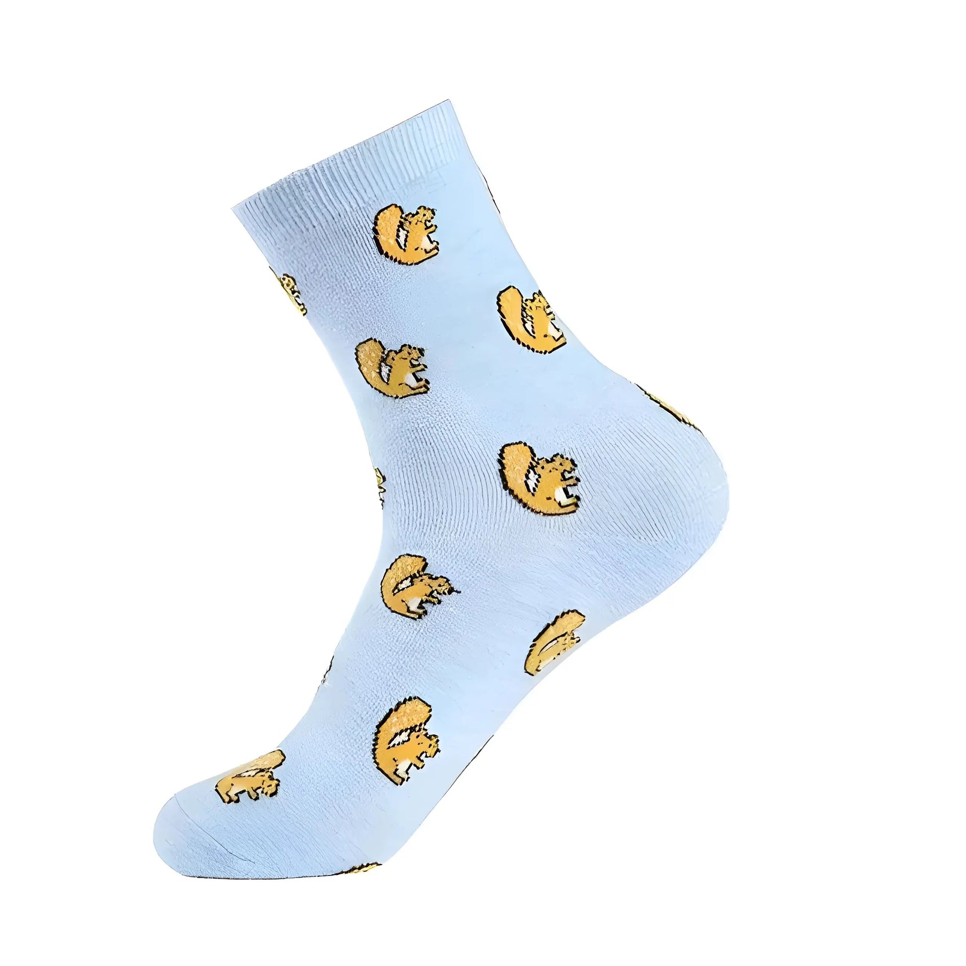 Blu Calze Lunghe con Stampe Colorate