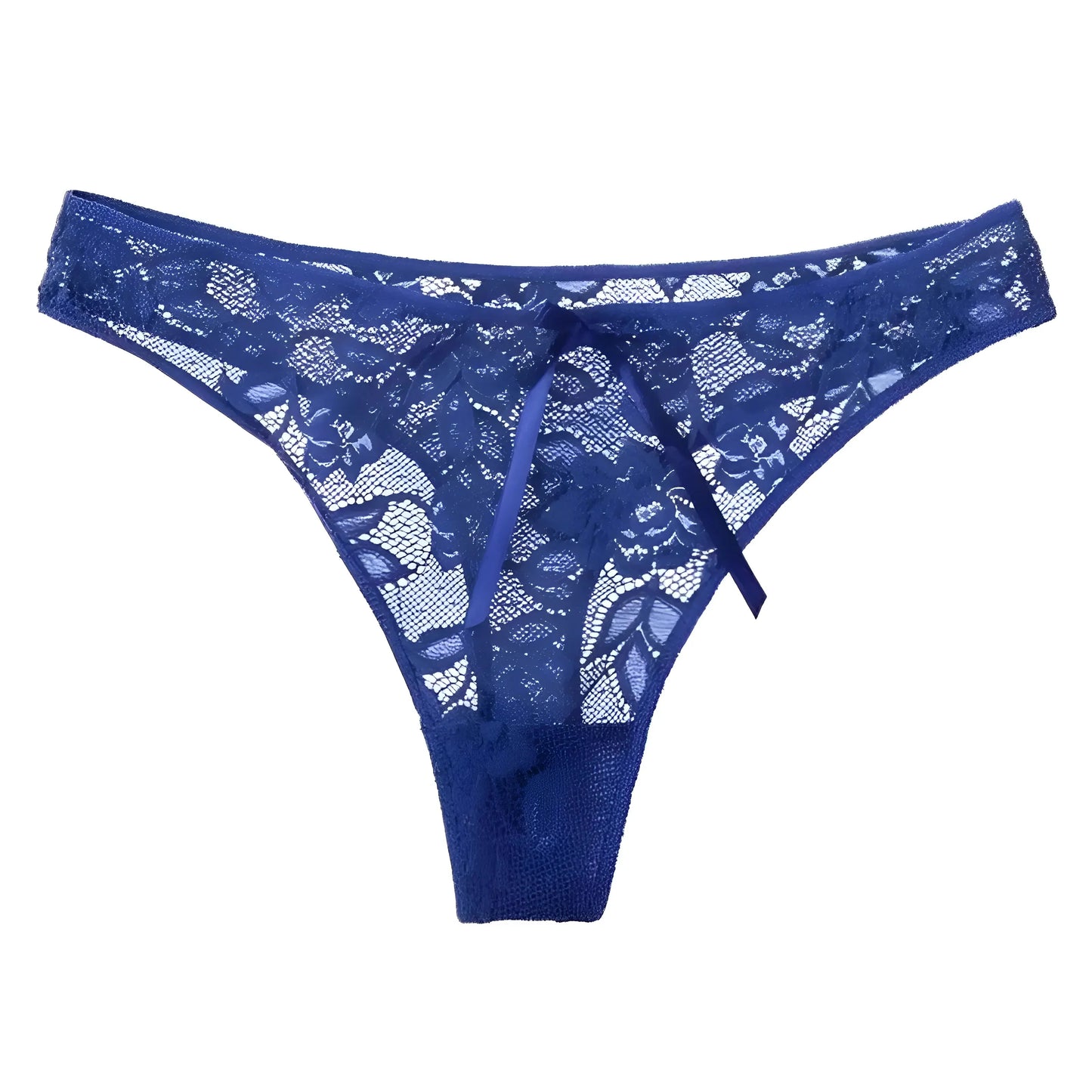 Blu Stringhe di Pizzo Classiche Universali