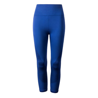 Blu Leggings Sportivi con Ampia Vita