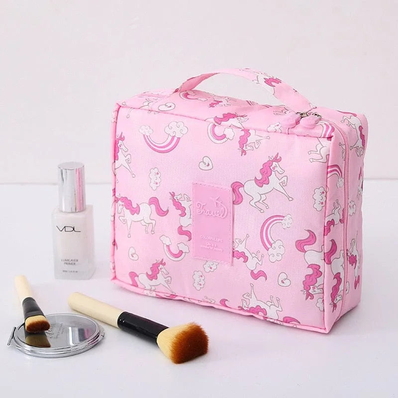 Borsa cosmetica multifunzionale - astuccio - rosa