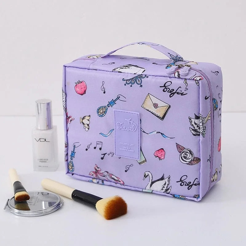 Borsa cosmetica multifunzionale - astuccio - viola chiaro