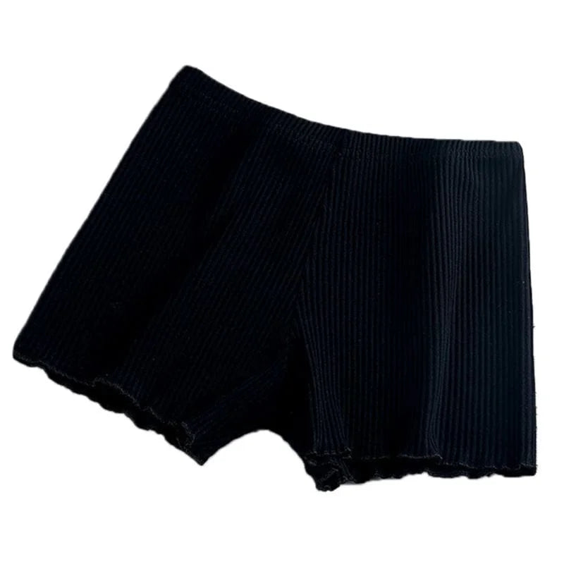 Boxer a righe da donna con gambe più lunghe - nero / s