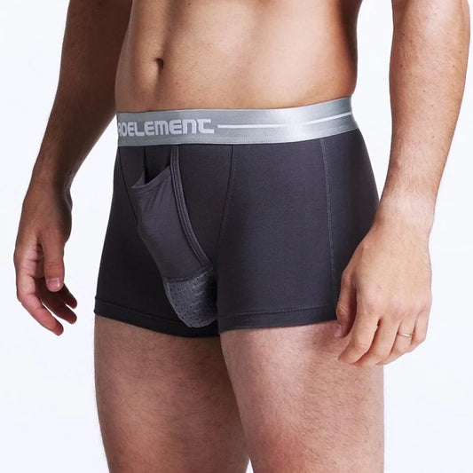 Boxer con stabilizzazione per uomo - grigio / s