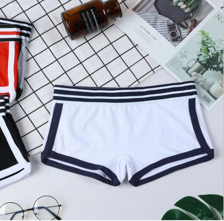 Boxer donna con fascia colorata - bianco / s