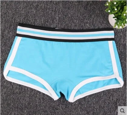 Boxer donna con fascia colorata - blu / s