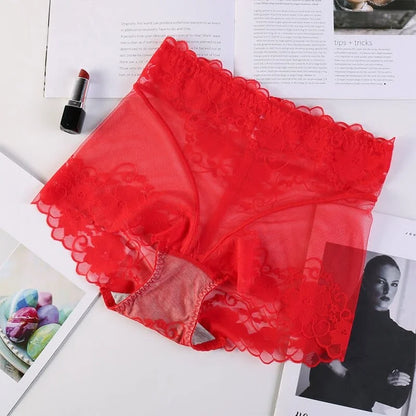 Boxer trasparenti da donna - rosso / s