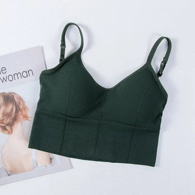 Bralette a forma di top - verde / universale