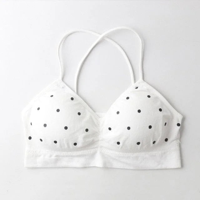 Bralette a pois - bianco / universale