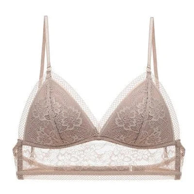 Bralette con schiena scoperta - marrone / s