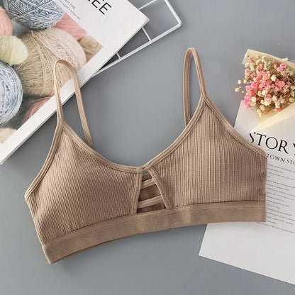 Bralette dal taglio semplice - beige / universale