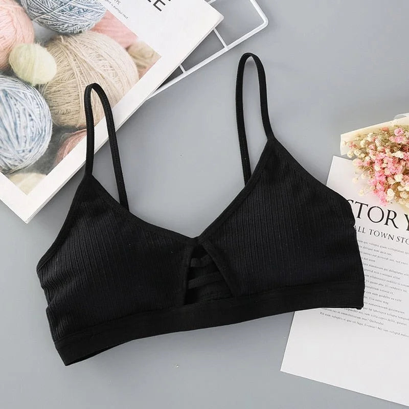 Bralette dal taglio semplice - nero / universale