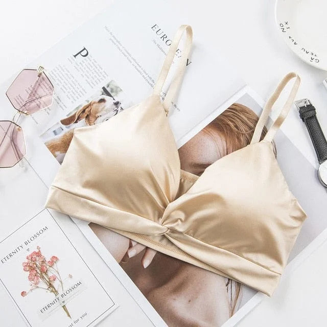 Bralette di raso - beige / universale