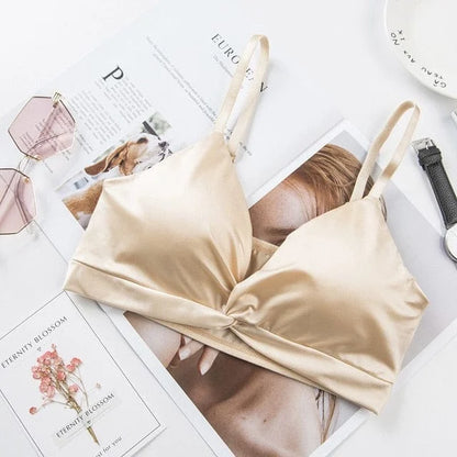 Bralette di raso - beige / universale