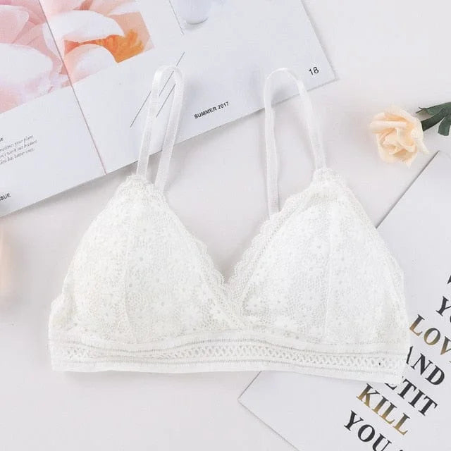 Bralette in pizzo - bianco / universale