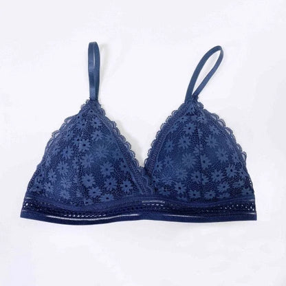 Bralette in pizzo - blu navy / universale