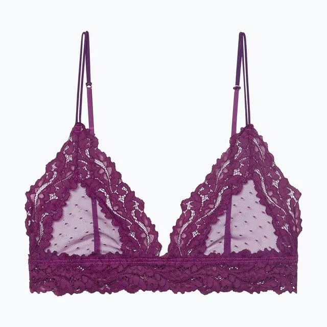 Bralette in pizzo - viola / s