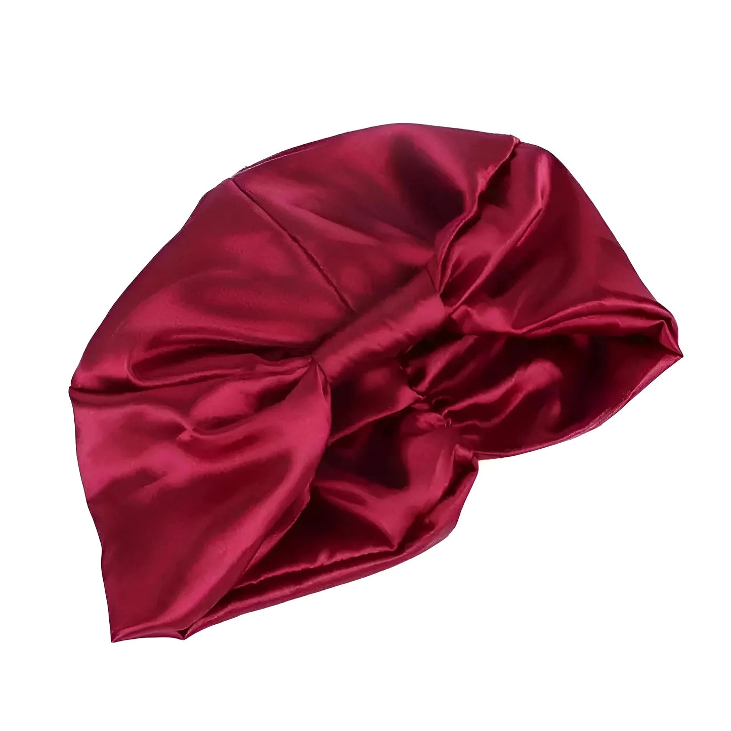 Borgogna Cappello da notte in satin classico