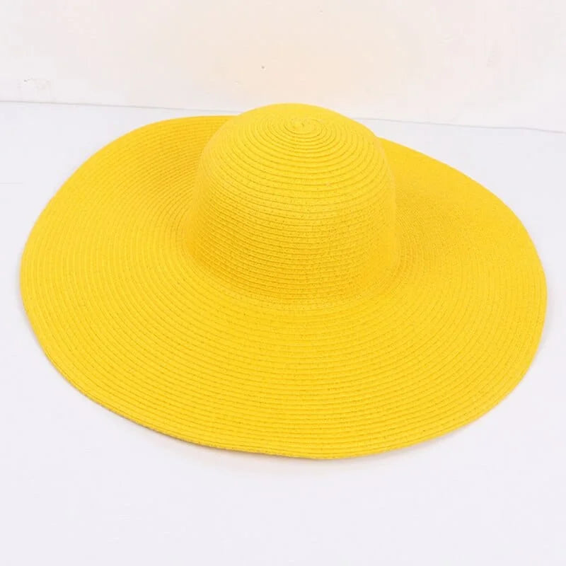 Cappello da spiaggia classico - giallo / universale