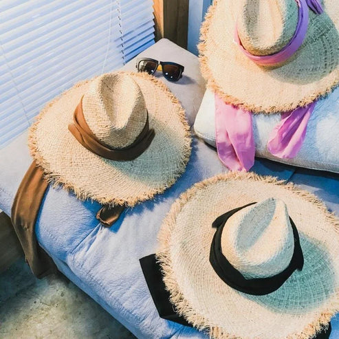 Cappello da spiaggia classico - nero / universale