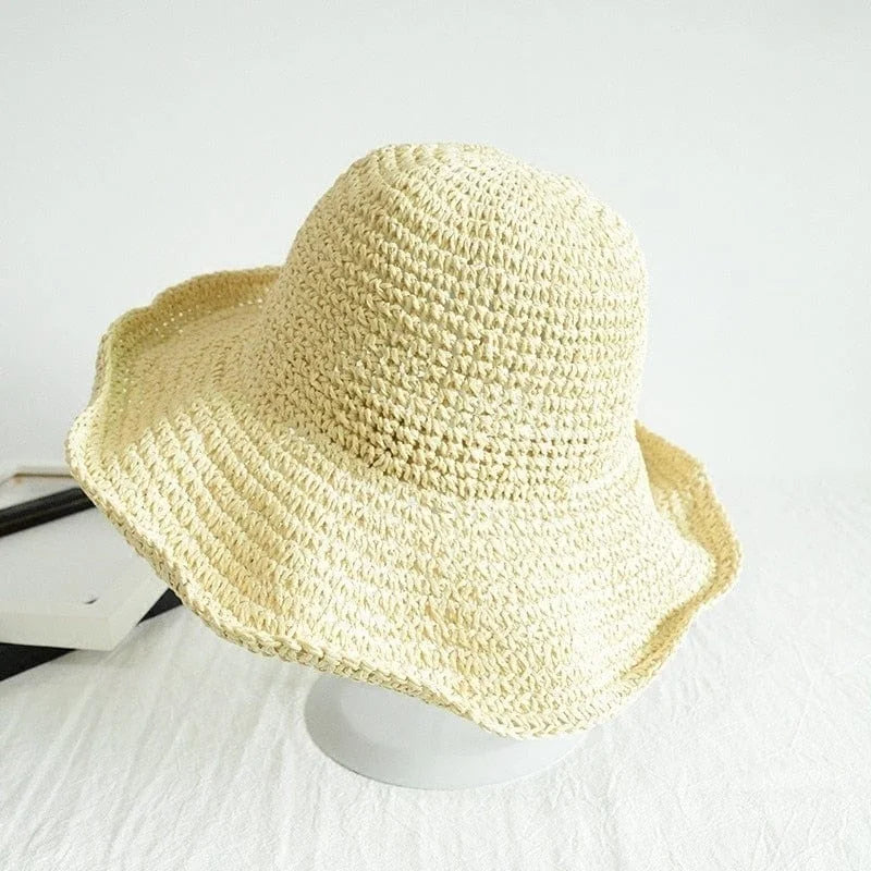 Cappello da spiaggia semplice - beige