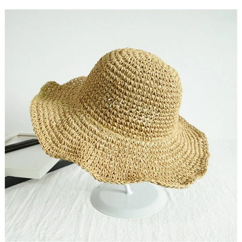 Cappello da spiaggia semplice - marrone