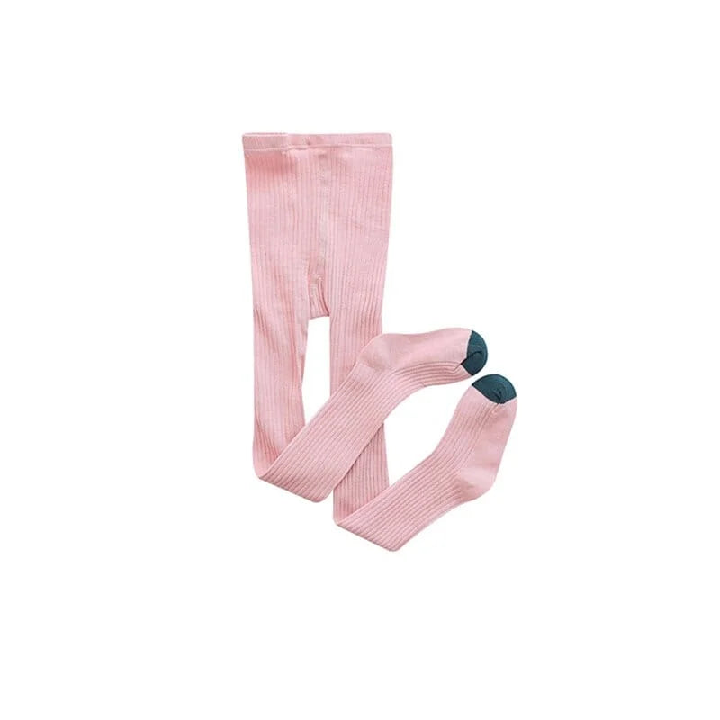 Collant bicolore per bambini - rosa / 60-70 centimetri