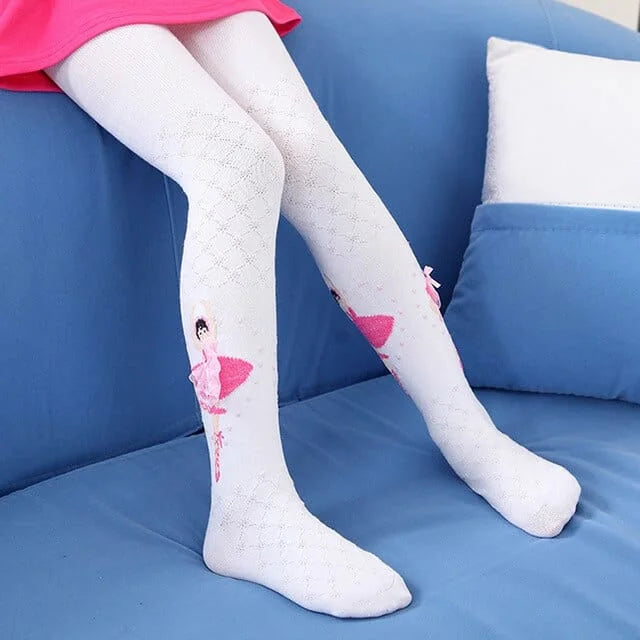 Collant con ballerina per bambini - bianco / 80-100 centimetri