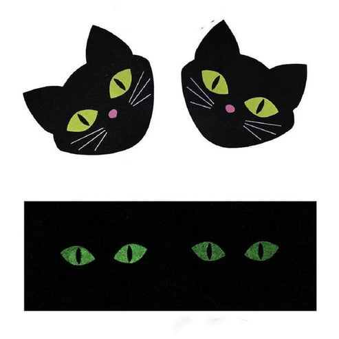 Copri-capezzoli a forma di gatto - nero