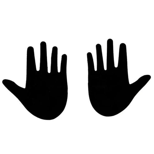 Copri-capezzoli a forma di mani - nero