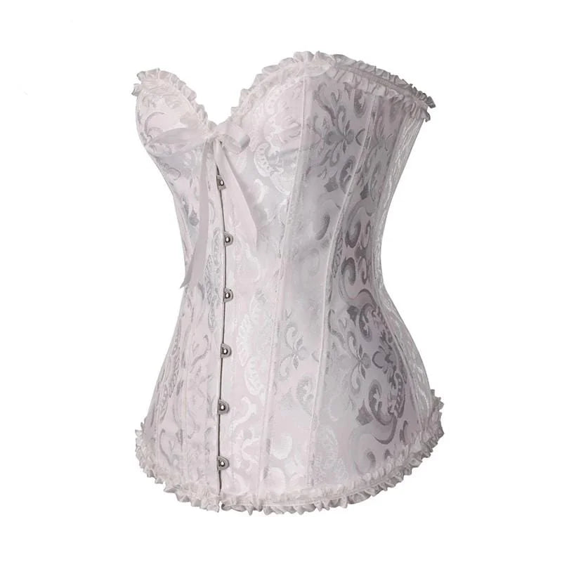 Corsetto femminile in pizzo - bianco / xs