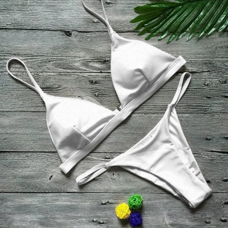 Costume da bagno due pezzi - bianco / s